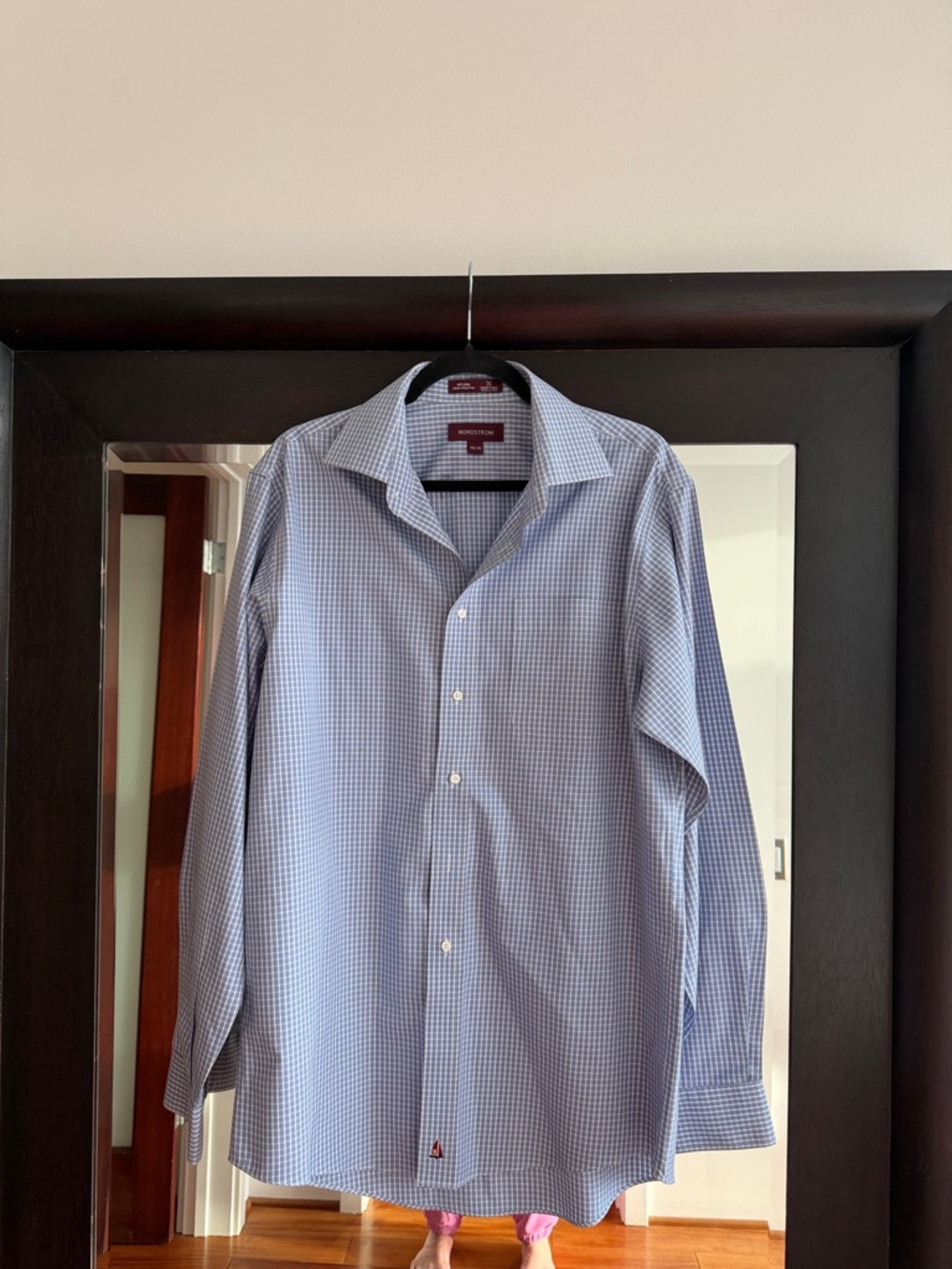 Nordstrom Men’s Micro-Check  Dress Shirt size 15 1/2 - 35